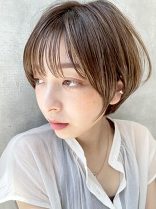 シースルーハンサムショート